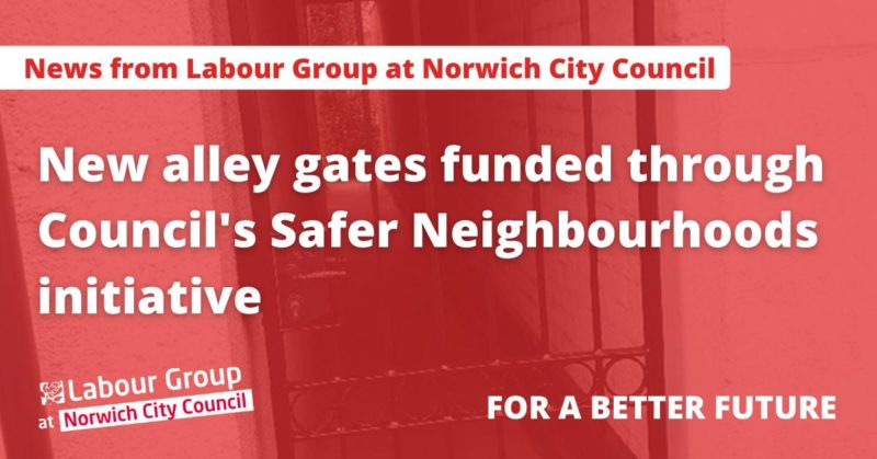 New alley gates funded through Council