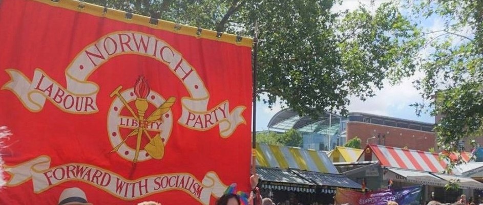 Norwich Labour Party Flag - Forward with Socialism