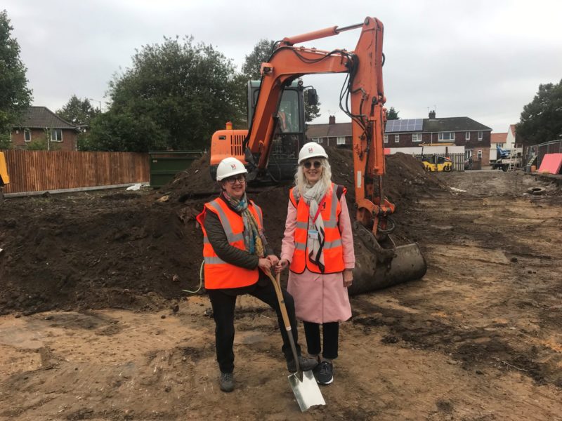 Labour Cllr Gail Harris, cabinet member for social housing, and Labour Mile Cross Cllr Vivien Thomas