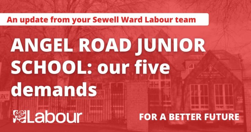 Angel Road Junior School: our five demands