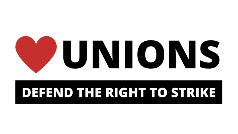 Heart unions - defend the right to strike