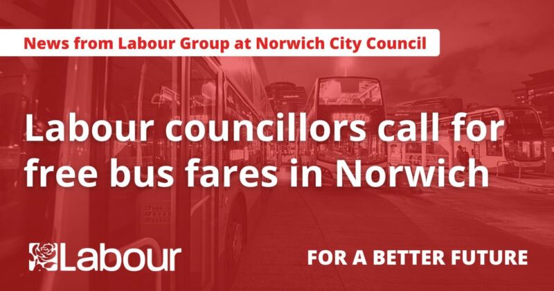 Labour councillors call for free bus fares in Norwich